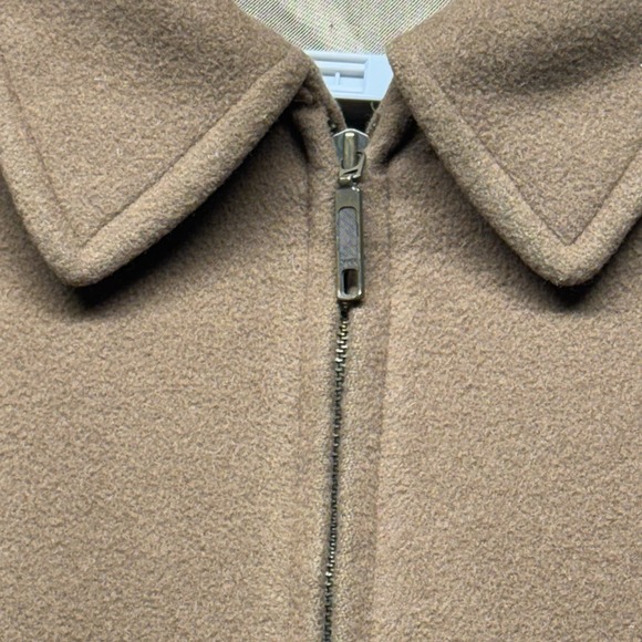 Baracuta Cashmere Wool Bomber Jacket 2XT Brown Tan Soft Gold Lined Bulgaria READ - Picture 5 of 16
